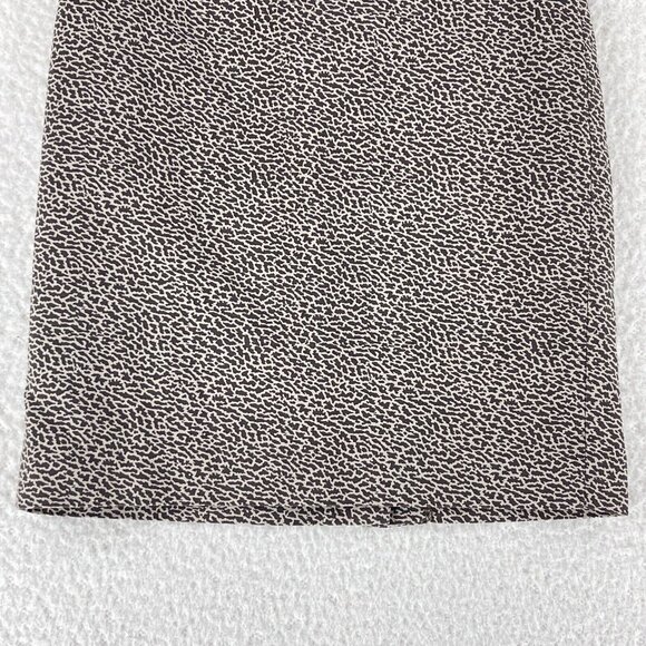 Ann Taylor LOFT Petites Brown Animal Print A-Line Skirt Womens Zip Up Size 0P - Picture 3 of 11